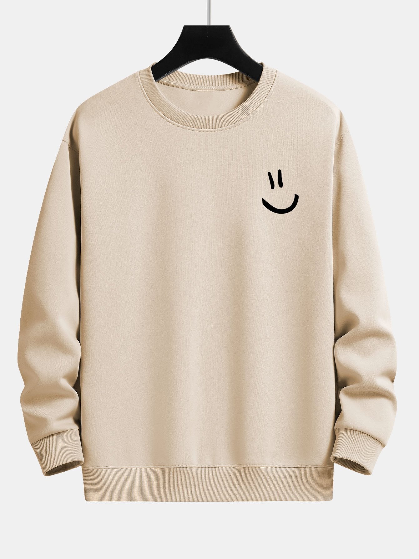 ALVARDE Smiley Face Sweatshirt