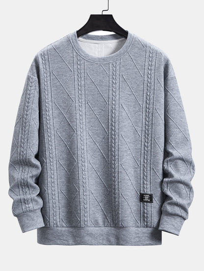 ALVARDE Fit Geometric Sweatshirt