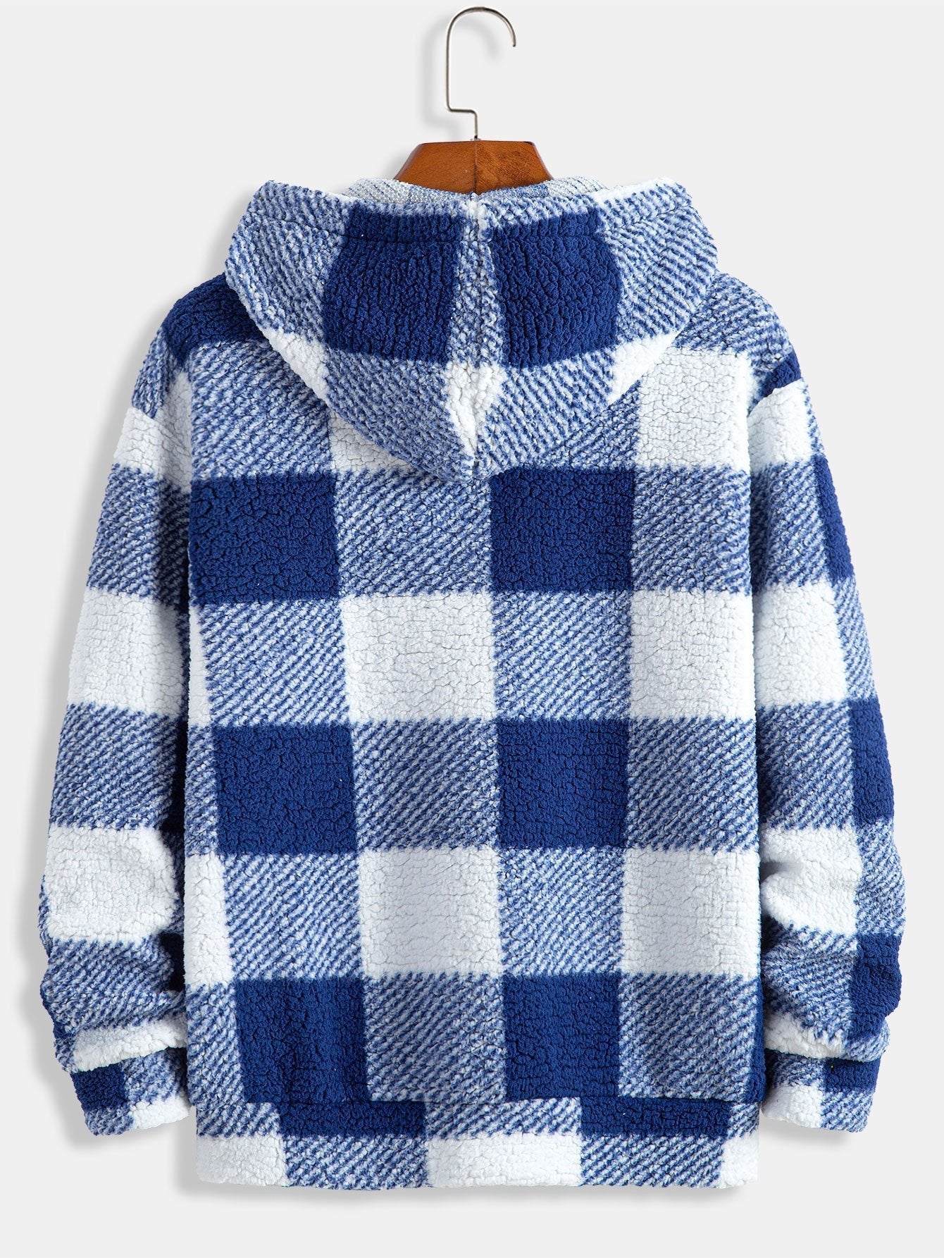 ALVARDE Plaid Pattern Hoodie
