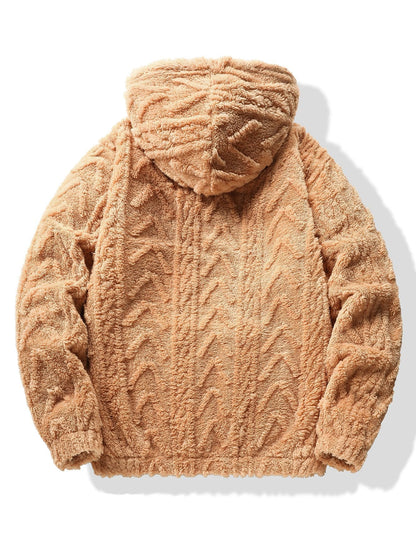 ALVARDE Geometric Jacquard Hoodie