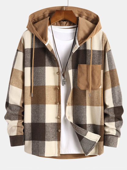ALVARDE Flannel Plaid Ceket Gömlek