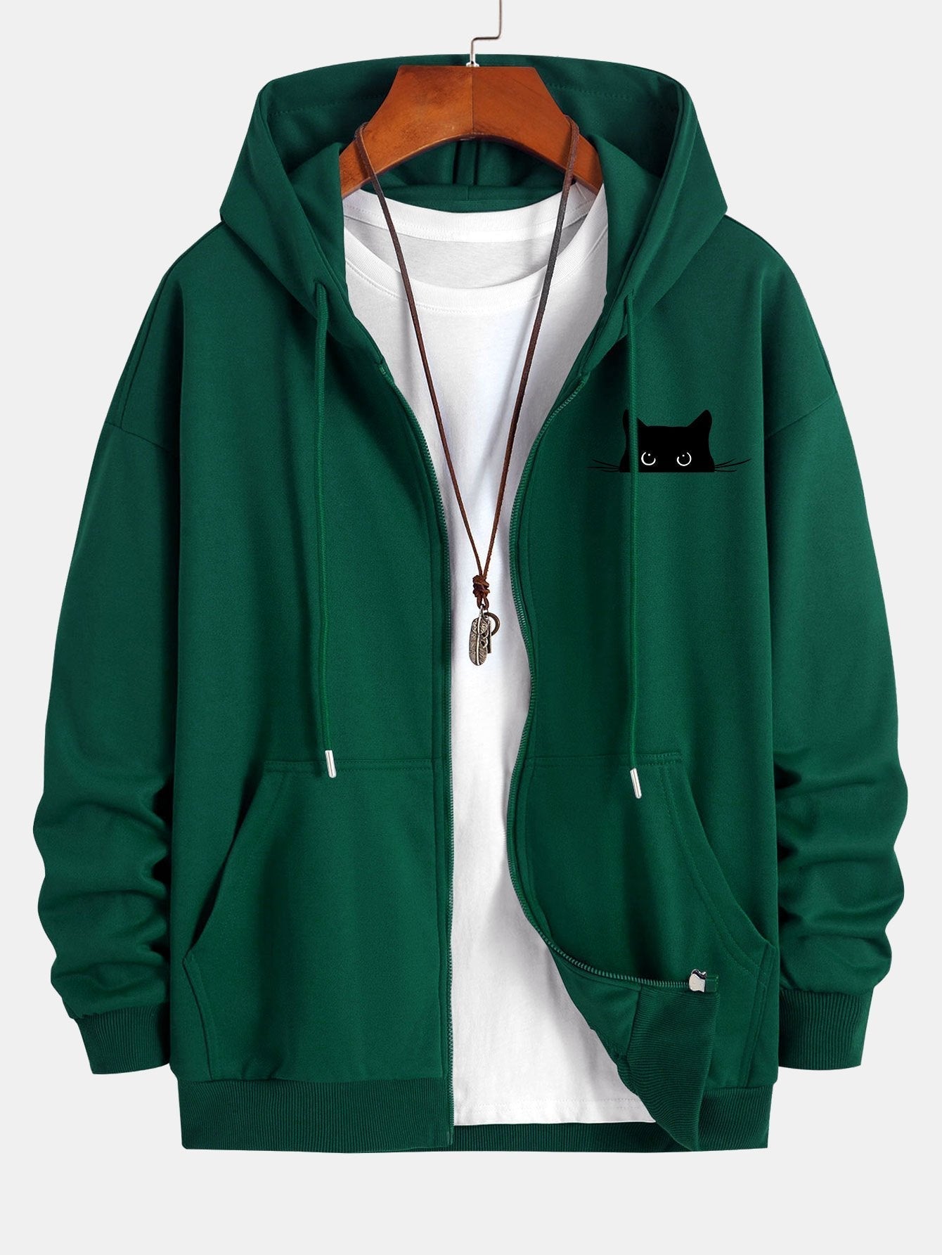 ALVARDE Black Cat Hoodie
