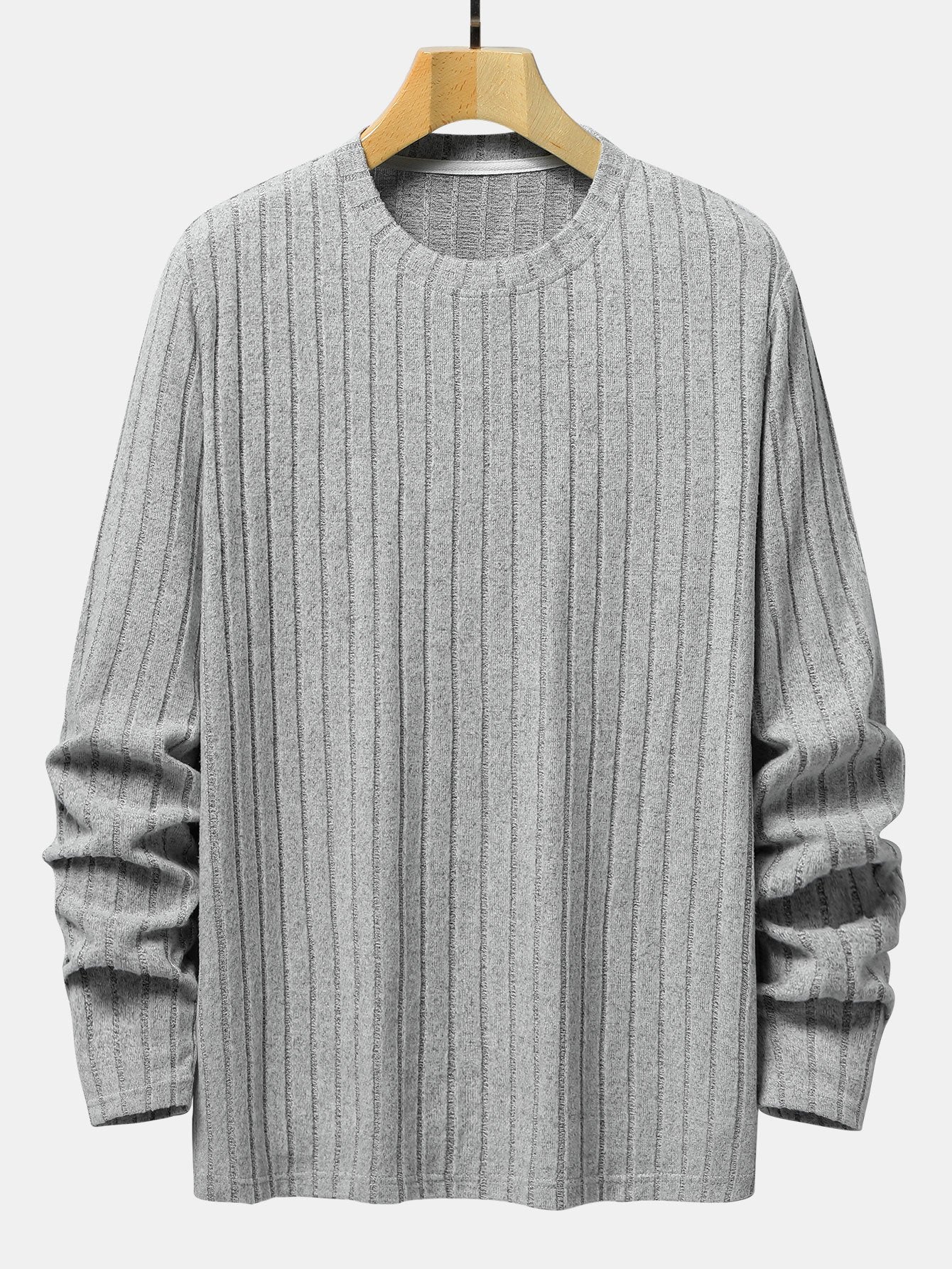ALVARDE Knit Ribbed Sweatshirt