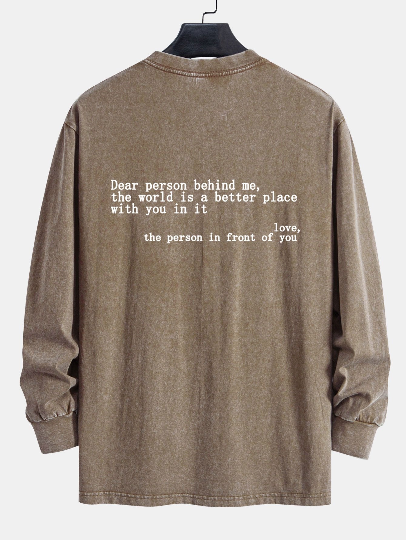 ALVARDE Slogan Print Sweatshirt