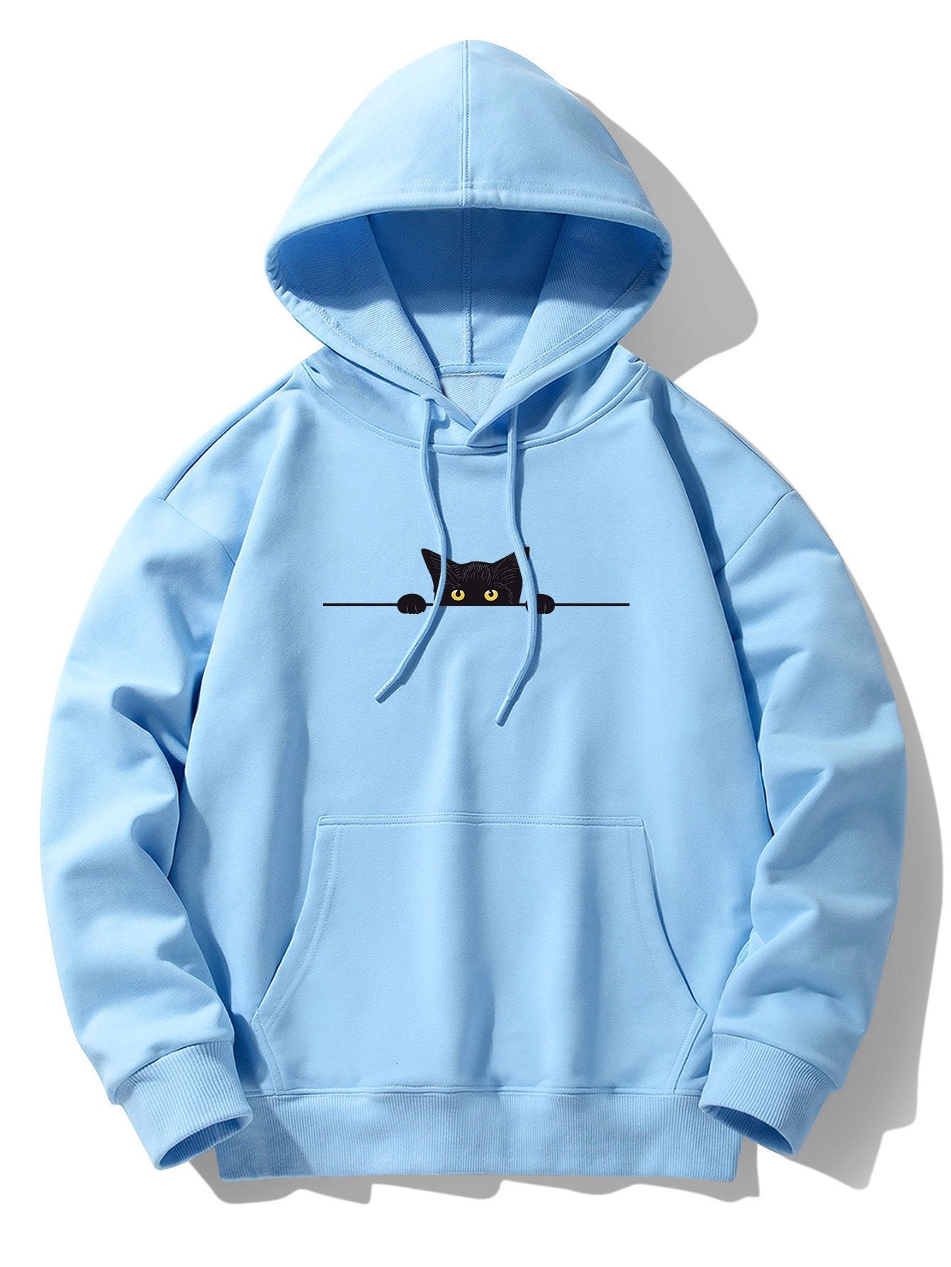 ALVARDE Black Cat Drop Hoodie