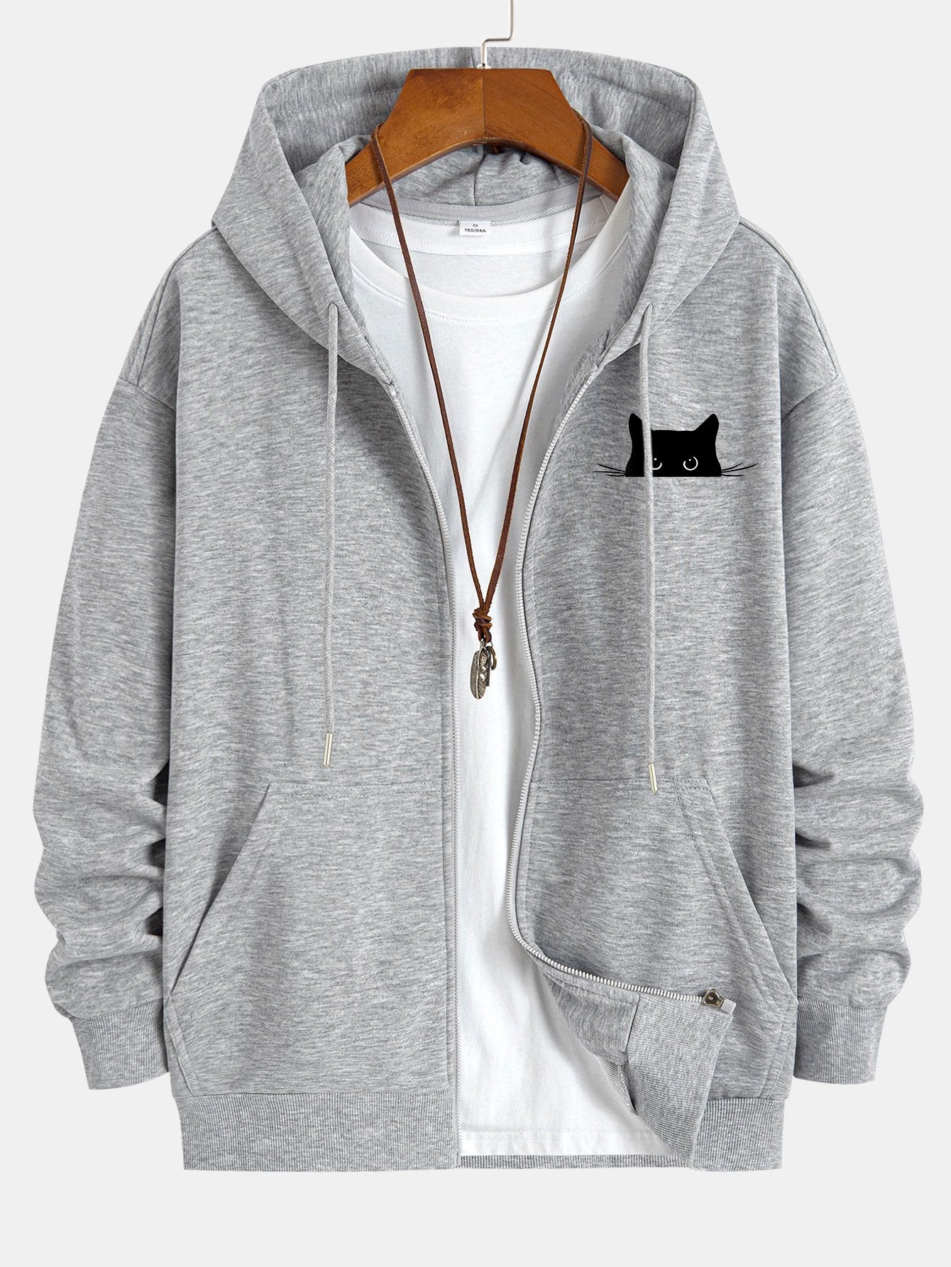 ALVARDE Black Cat Hoodie