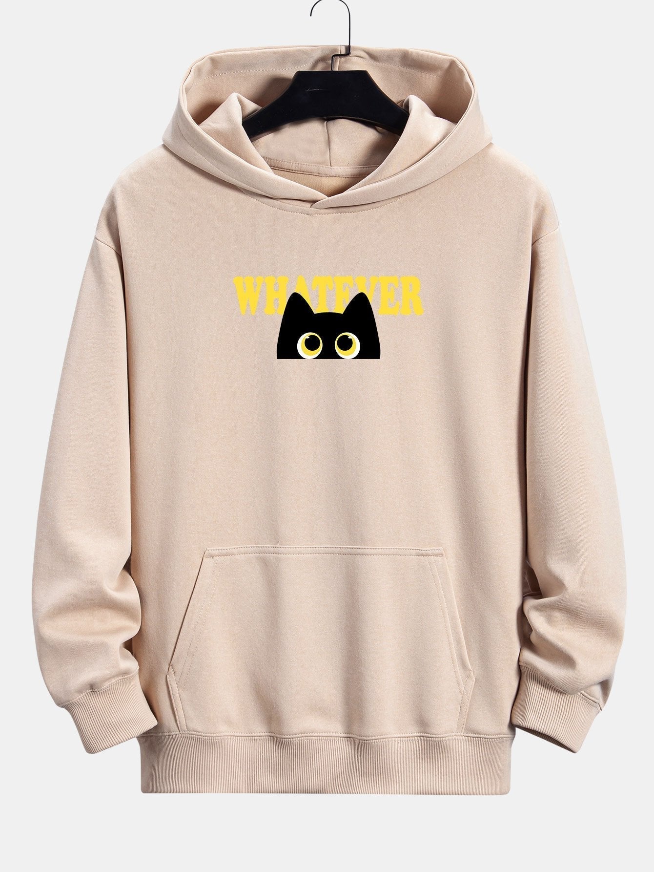 ALVARDE Whatever Black Cat Hoodie