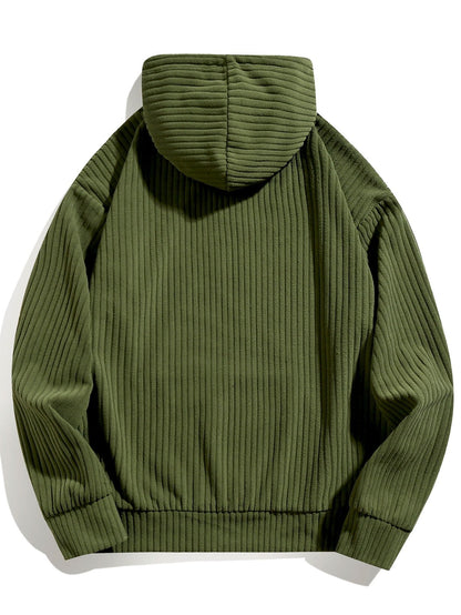 ALVARDE Relax Fit Corduroy Hoodie