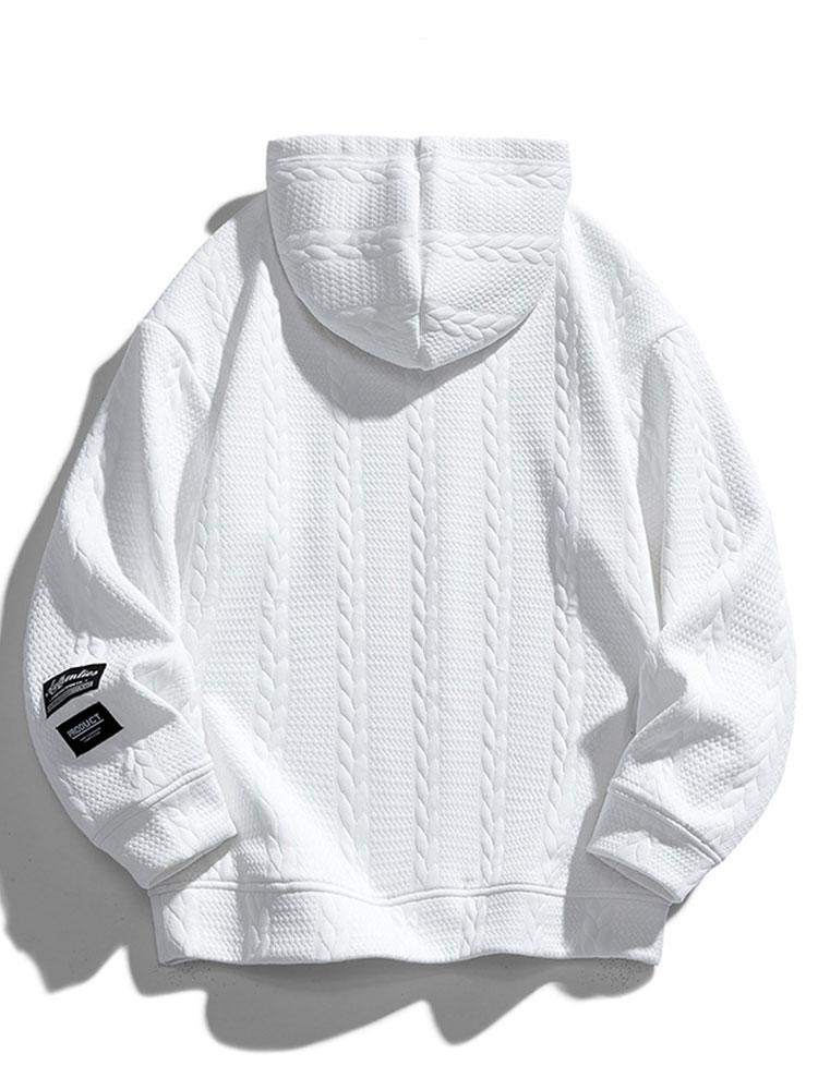 ALVARDE Wheat Jacquard Hoodie