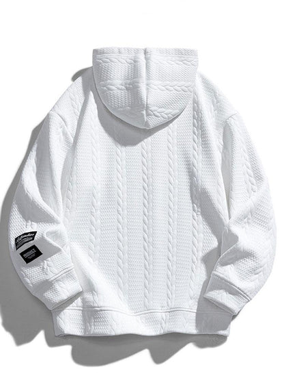 ALVARDE Wheat Jacquard Hoodie