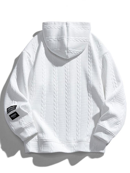 ALVARDE Wheat Jacquard Hoodie