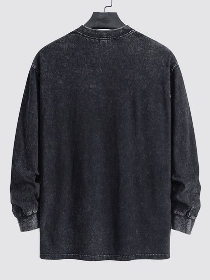 ALVARDE Smiley Face Sweatshirt