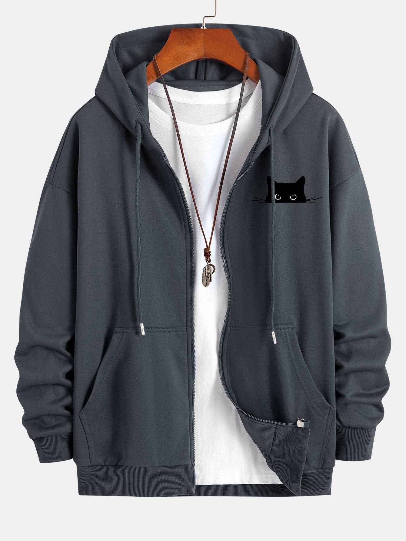 ALVARDE Black Cat Hoodie