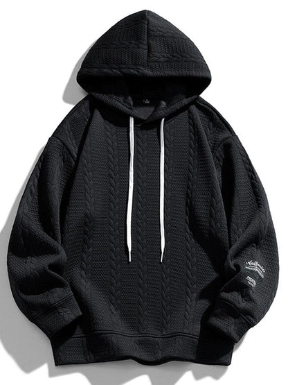 ALVARDE Wheat Jacquard Hoodie