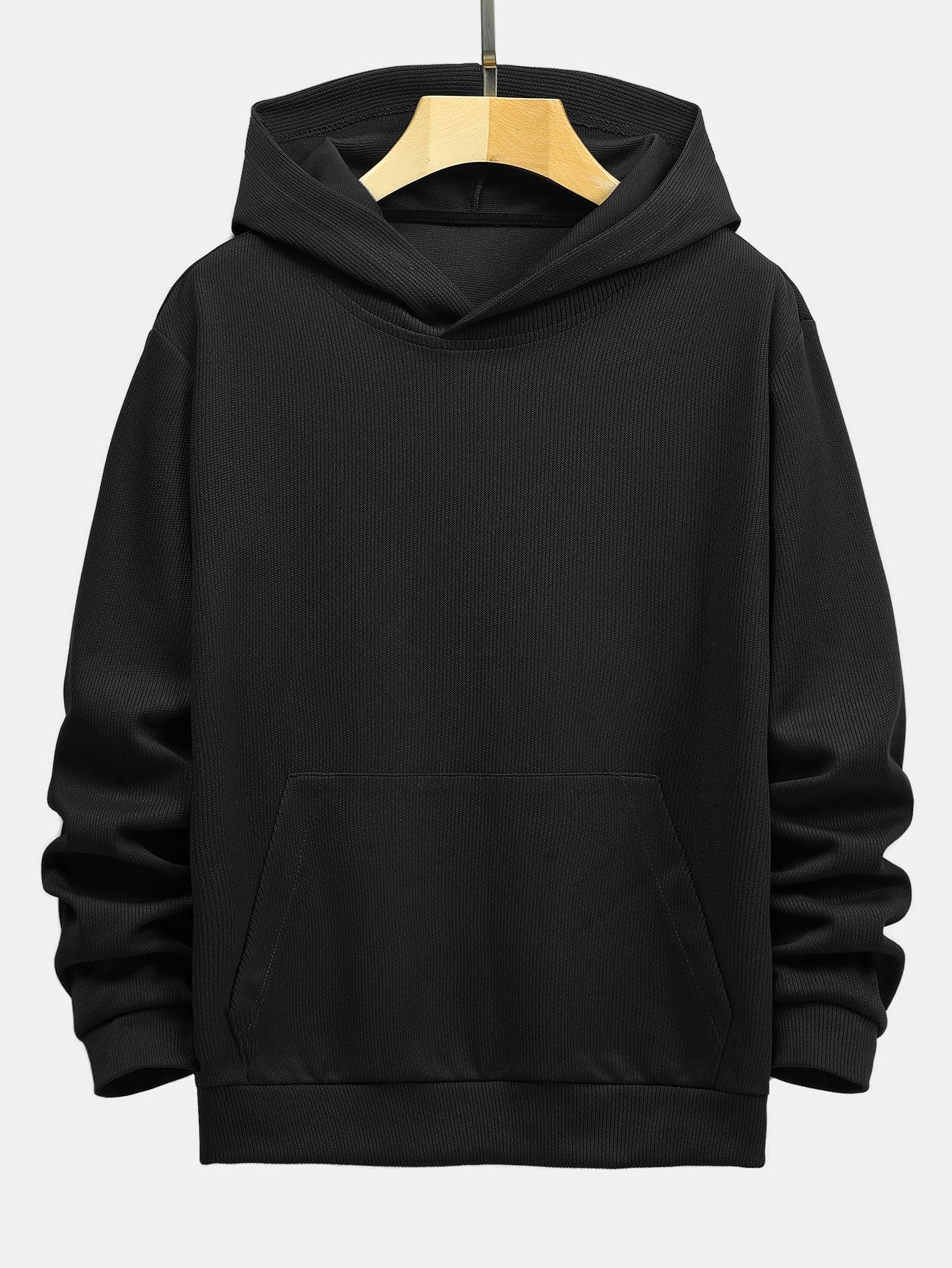 ALVARDE Basic Ribbed Hoodie