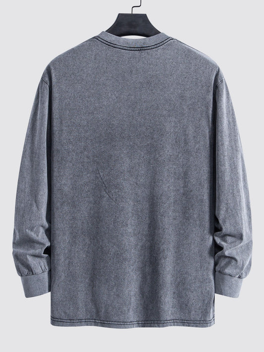 ALVARDE Smiley Face Sweatshirt