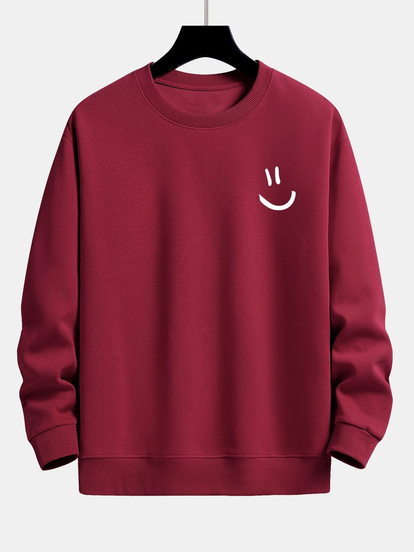 ALVARDE Smiley Face Sweatshirt