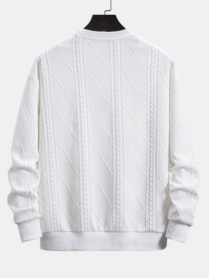 ALVARDE Fit Geometric Sweatshirt