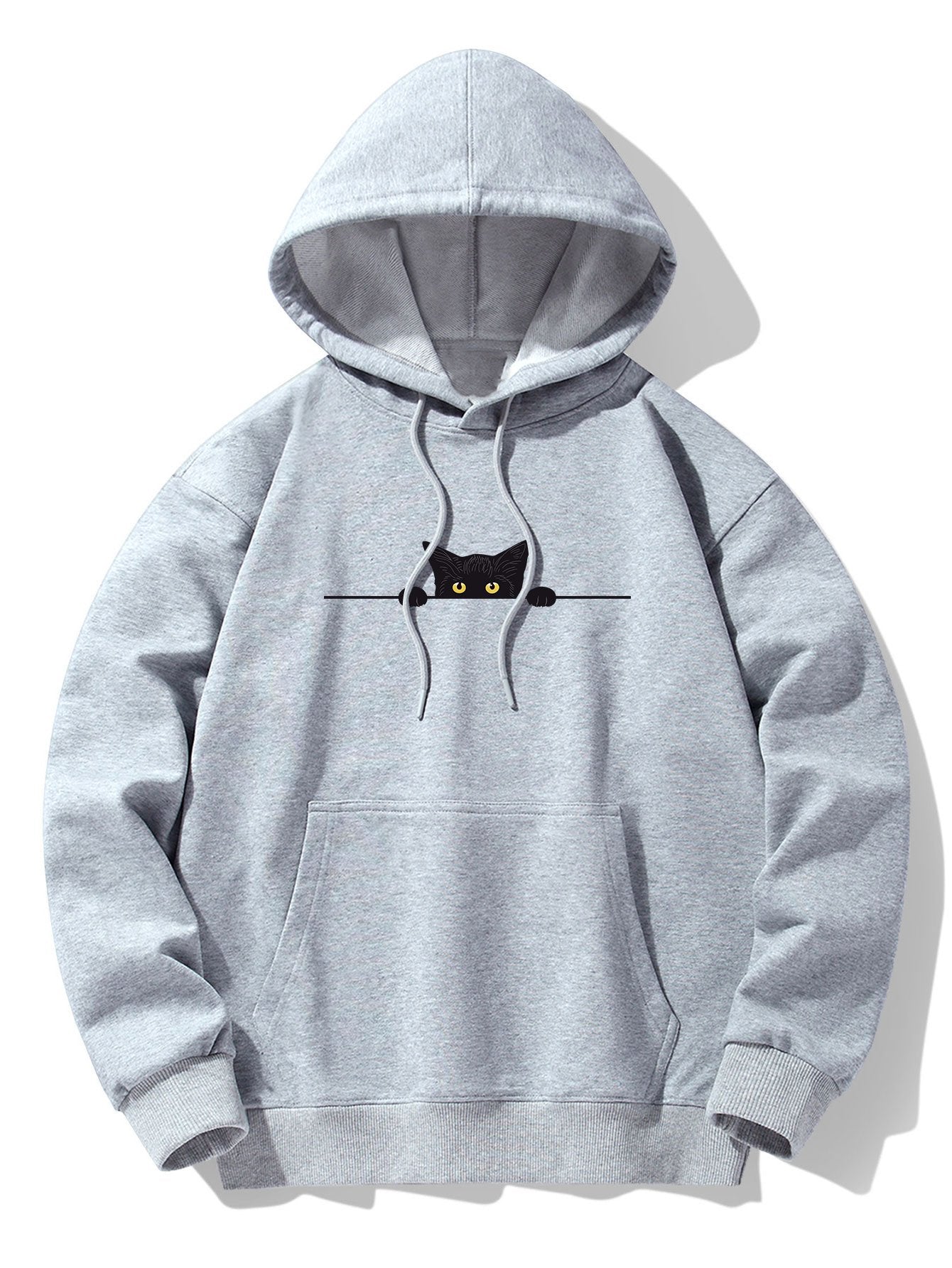 ALVARDE Black Cat Drop Hoodie