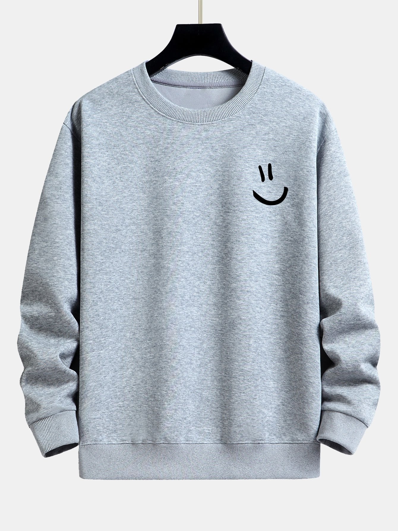 ALVARDE Smiley Face Sweatshirt