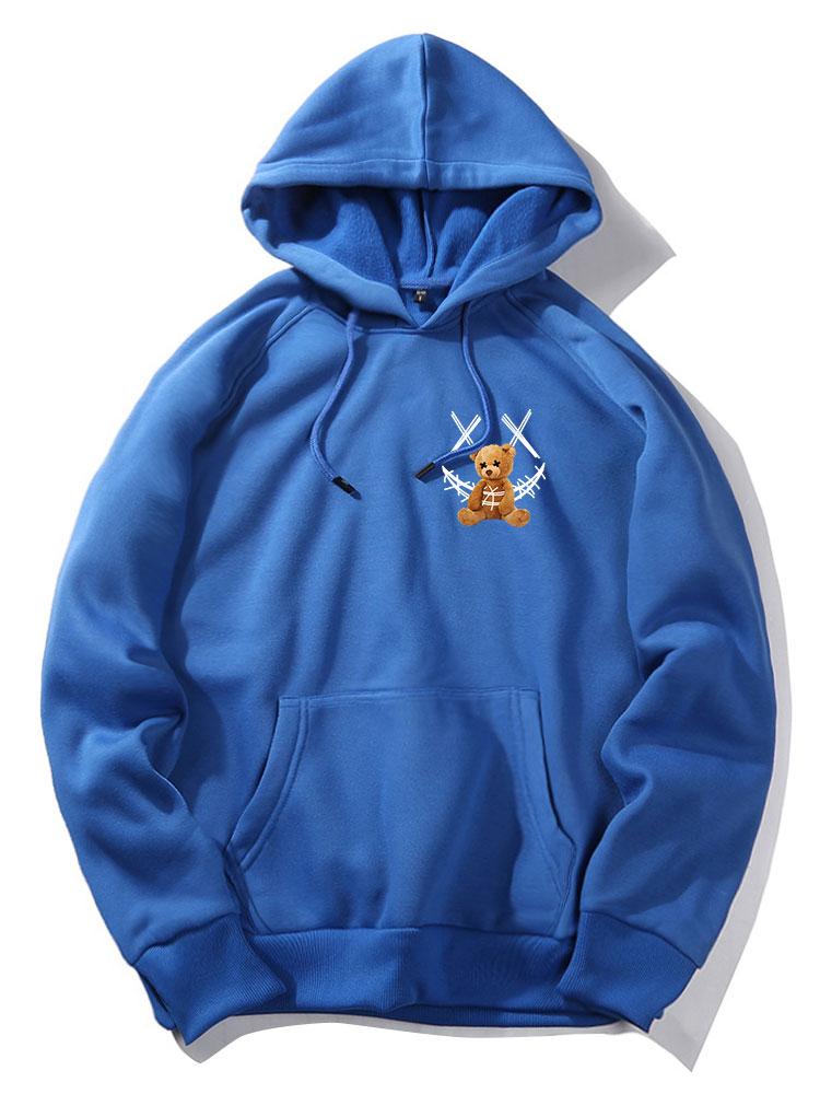 ALVARDE Smiley Bear Hoodie
