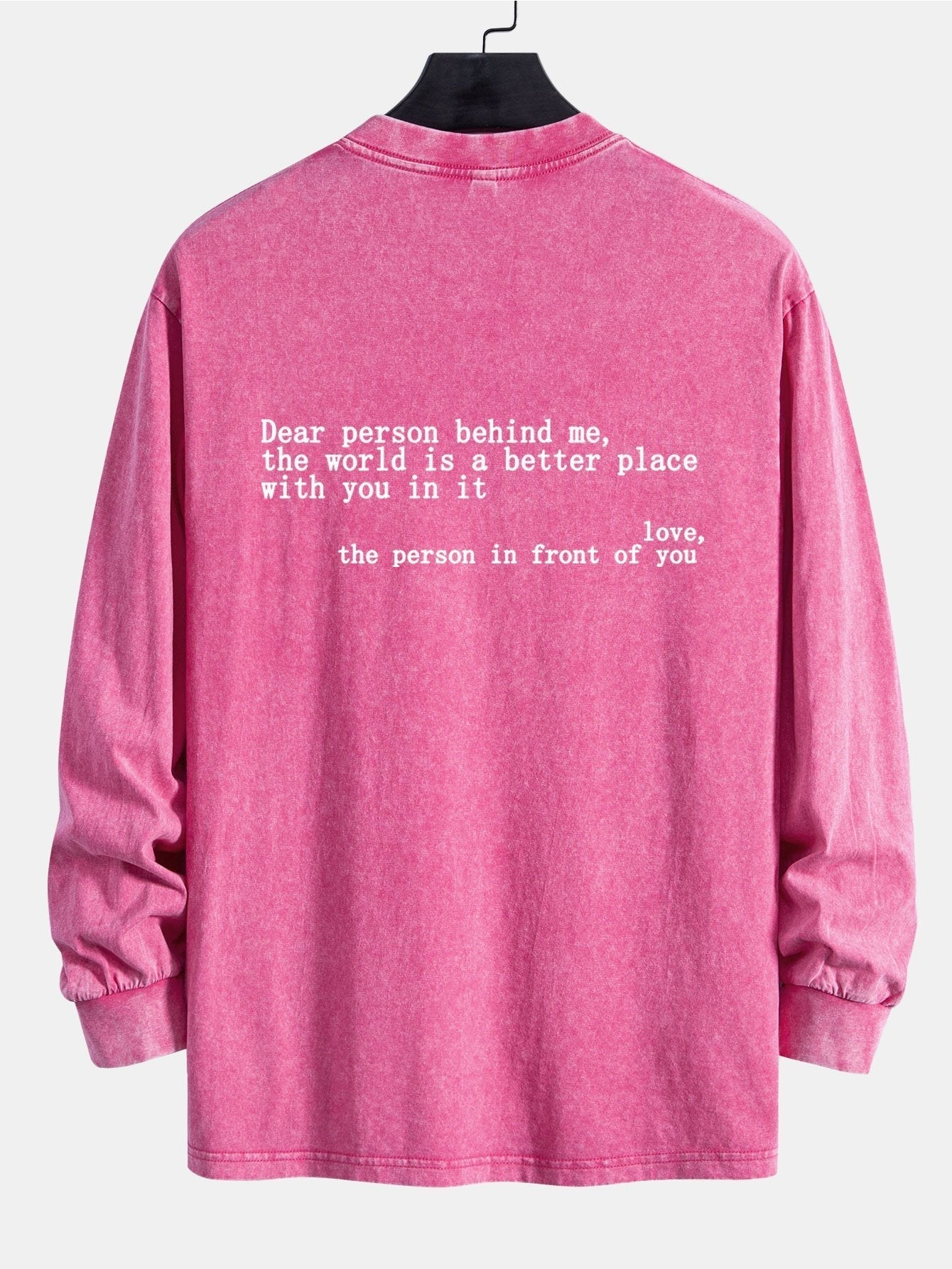 ALVARDE Slogan Print Sweatshirt
