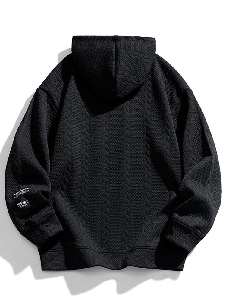 ALVARDE Wheat Jacquard Hoodie
