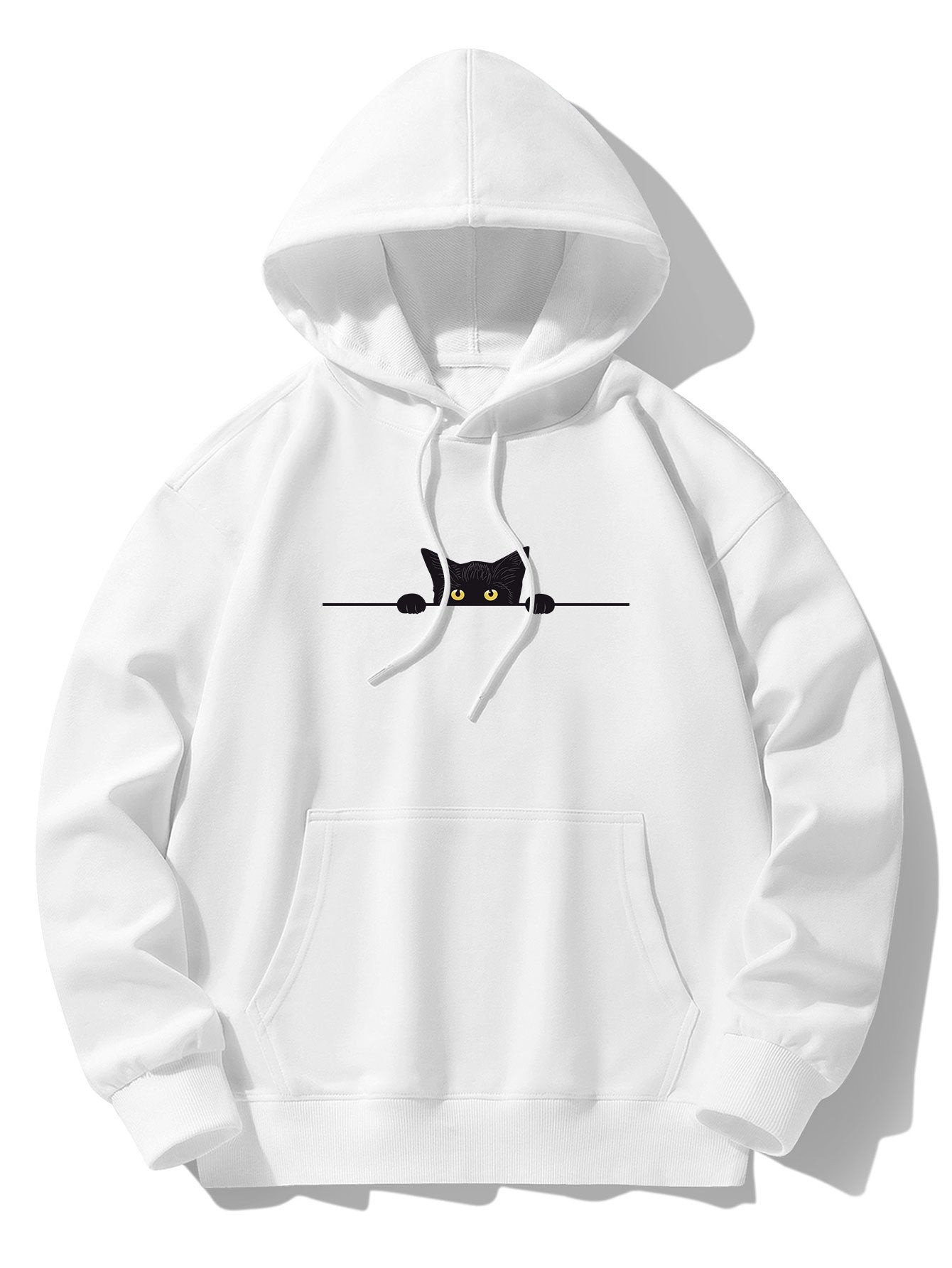 ALVARDE Black Cat Drop Hoodie