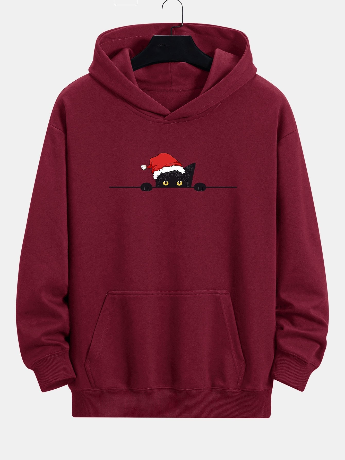 ALVARDE Christmas Black Cat Hoodie