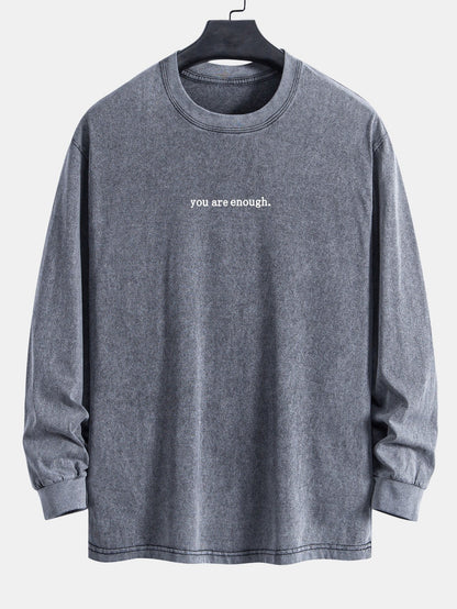 ALVARDE Slogan Print Sweatshirt
