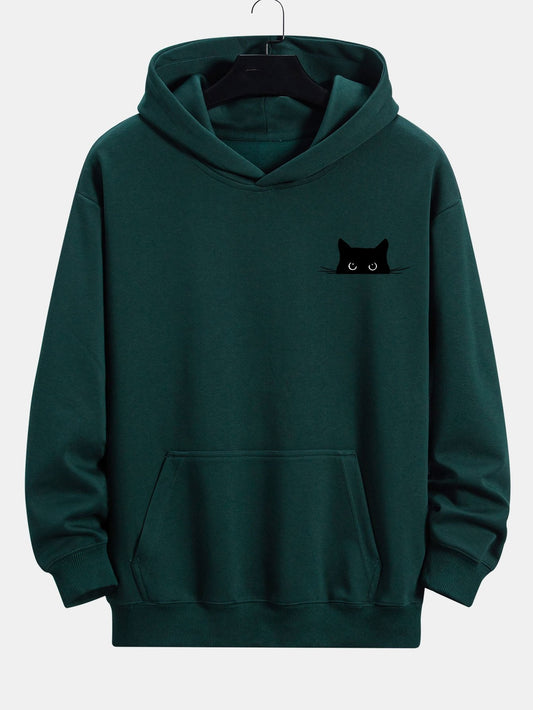 ALVARDE Black Cat Fit Hoodie