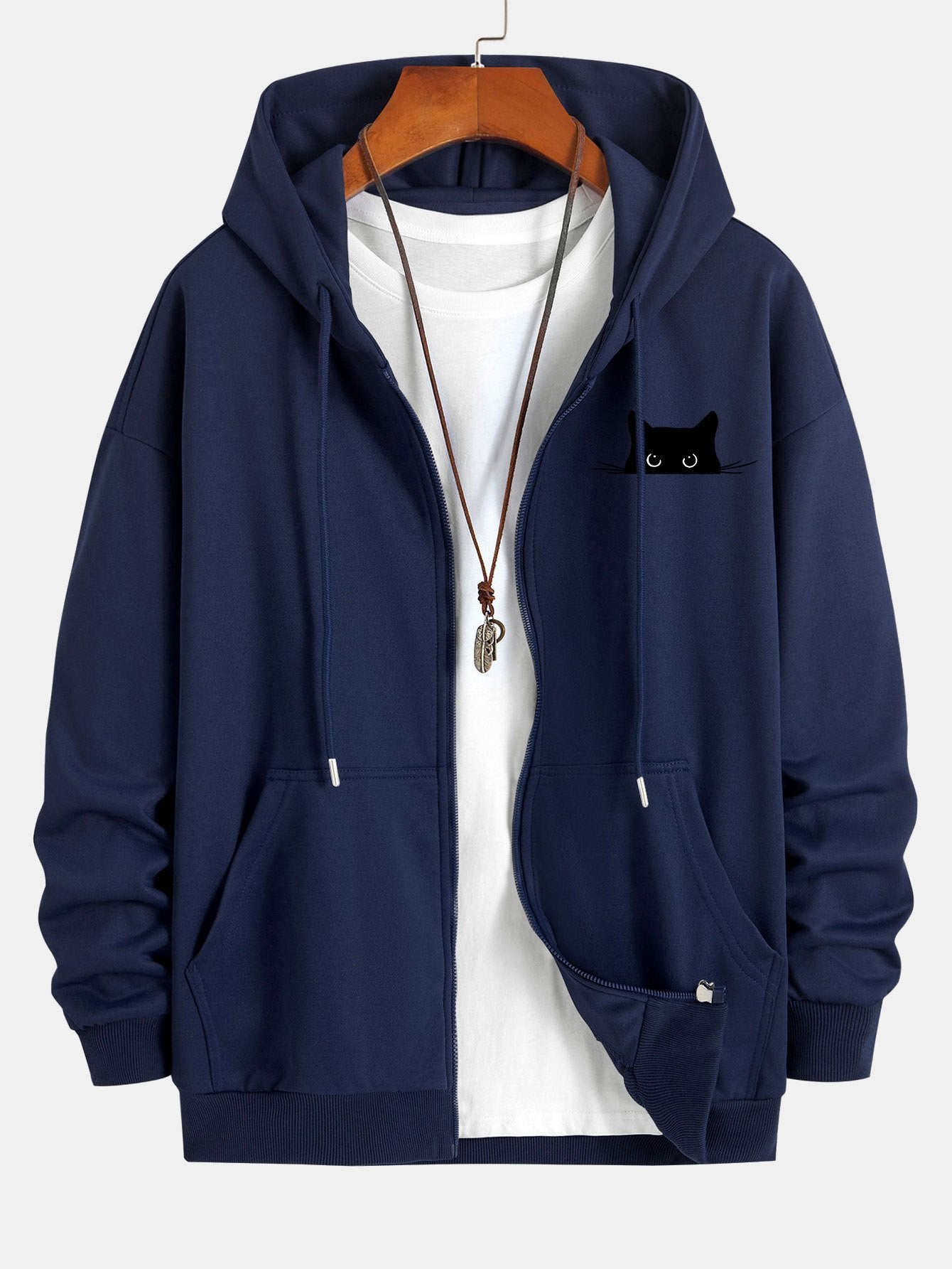 ALVARDE Black Cat Hoodie