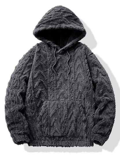 ALVARDE Geometric Jacquard Hoodie
