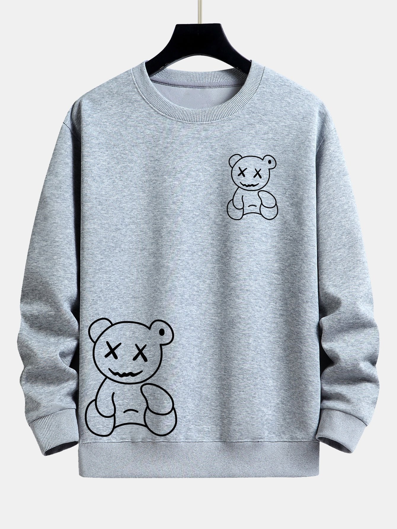 ALVARDE Bear Print Sweatshirt