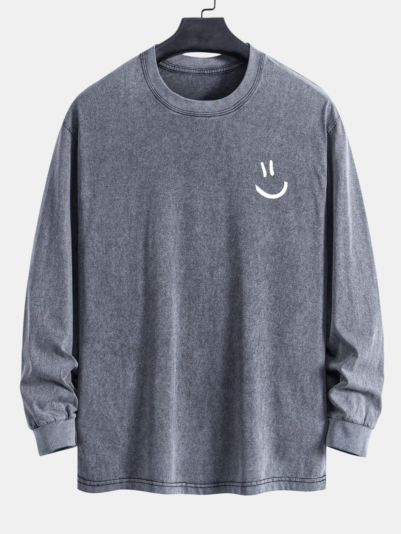 ALVARDE Smiley Face Sweatshirt