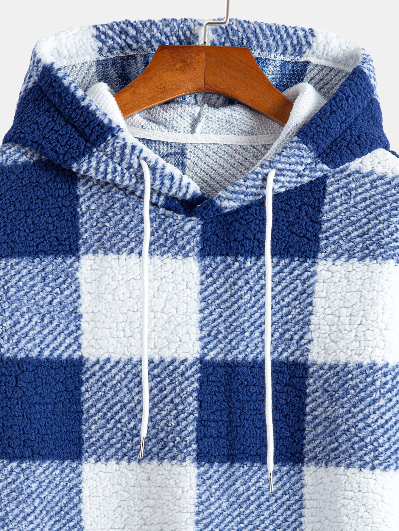 ALVARDE Plaid Pattern Hoodie