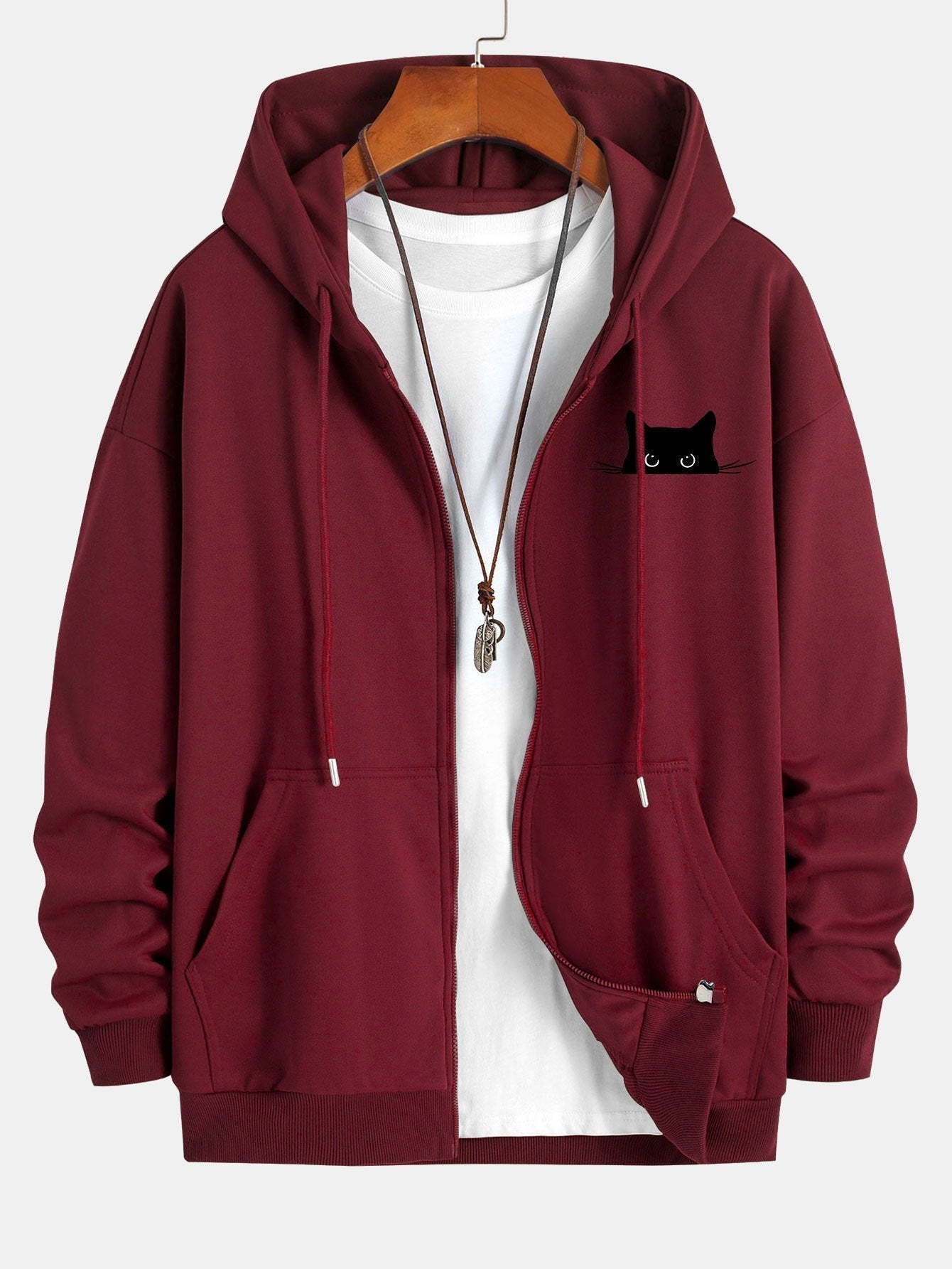 ALVARDE Black Cat Hoodie