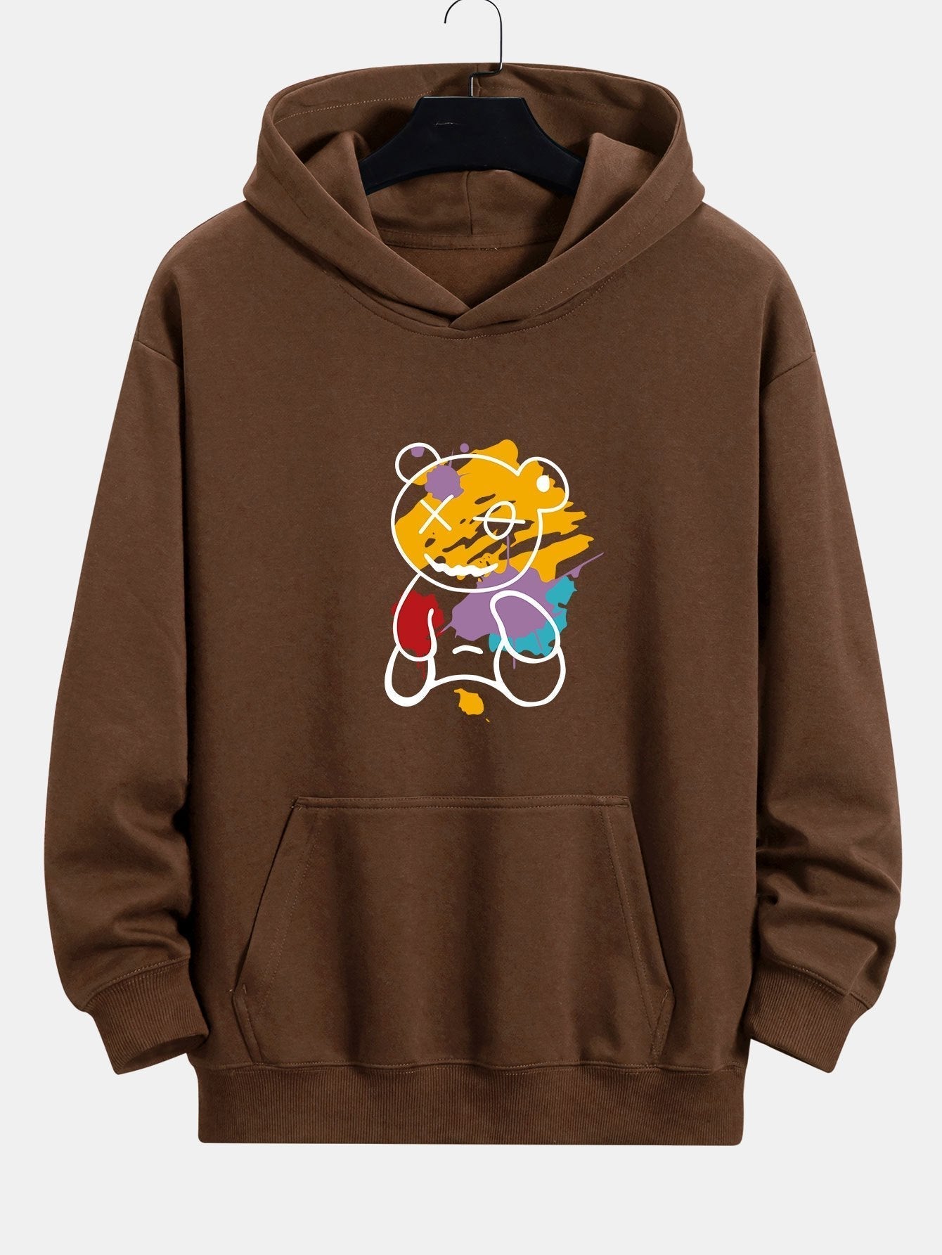 ALVARDE Graffiti Bear Hoodie