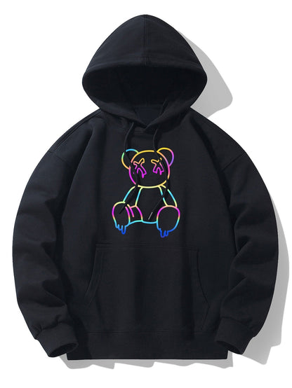 ALVARDE Gradient Bear Hoodie
