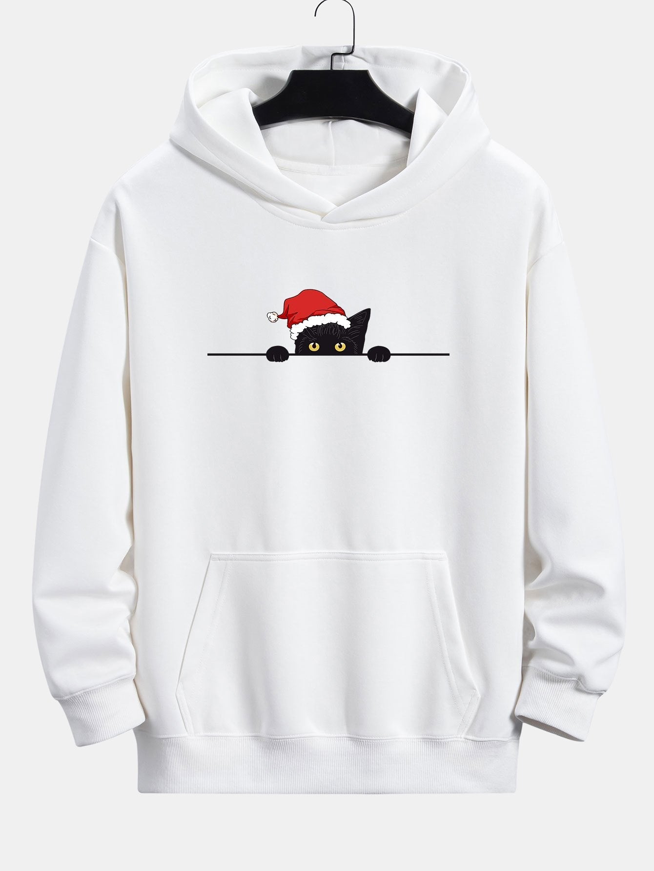 ALVARDE Christmas Black Cat Hoodie