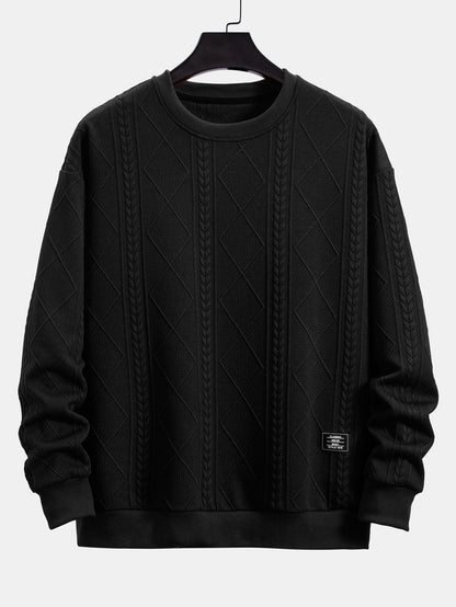ALVARDE Fit Geometric Sweatshirt