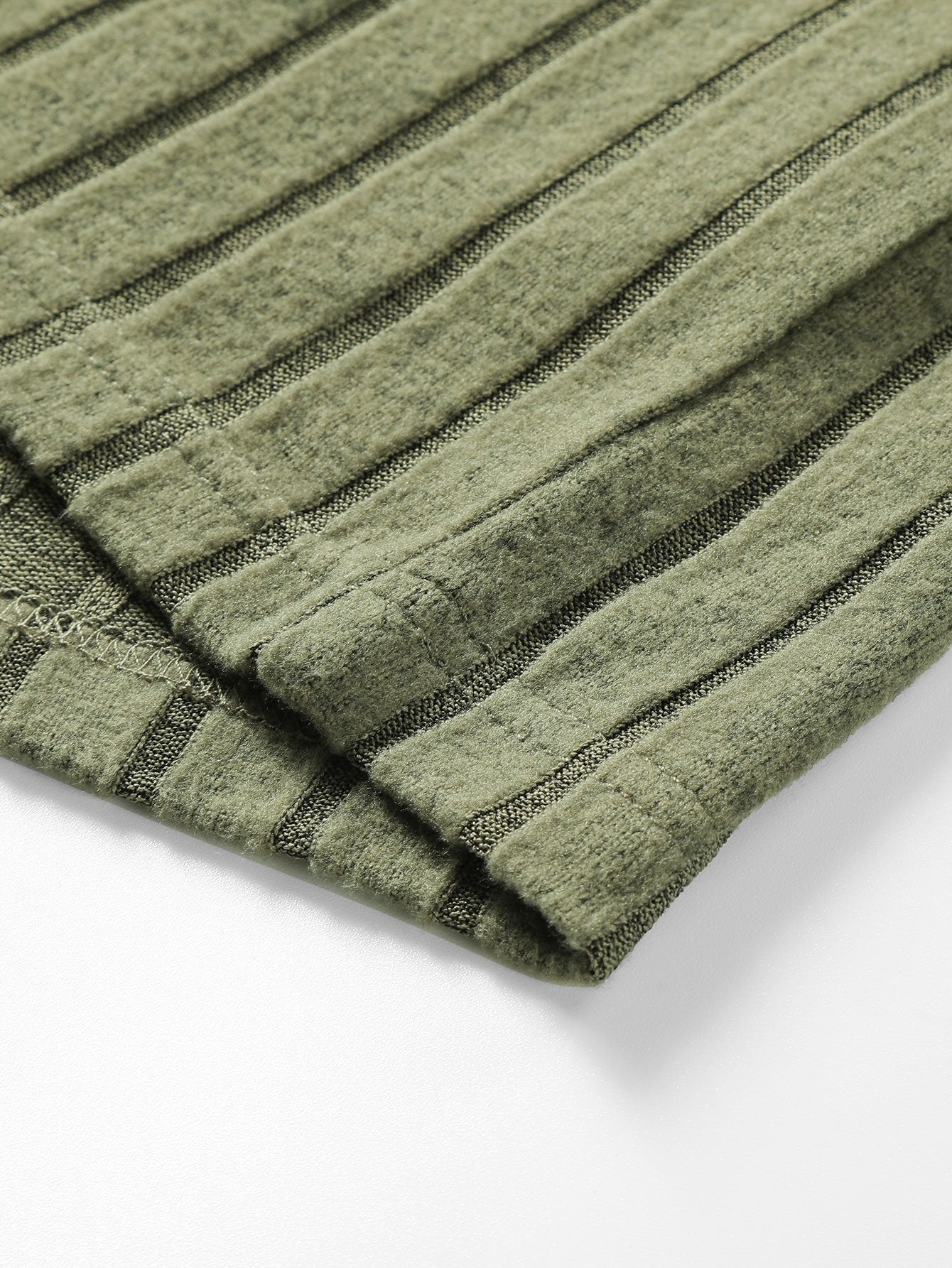 ALVARDE Knit Ribbed Sweatshirt