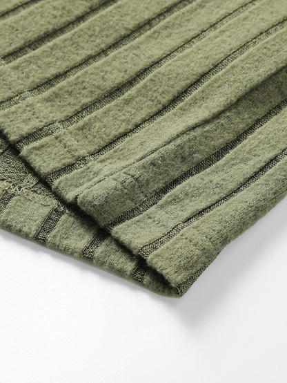 ALVARDE Knit Ribbed Sweatshirt
