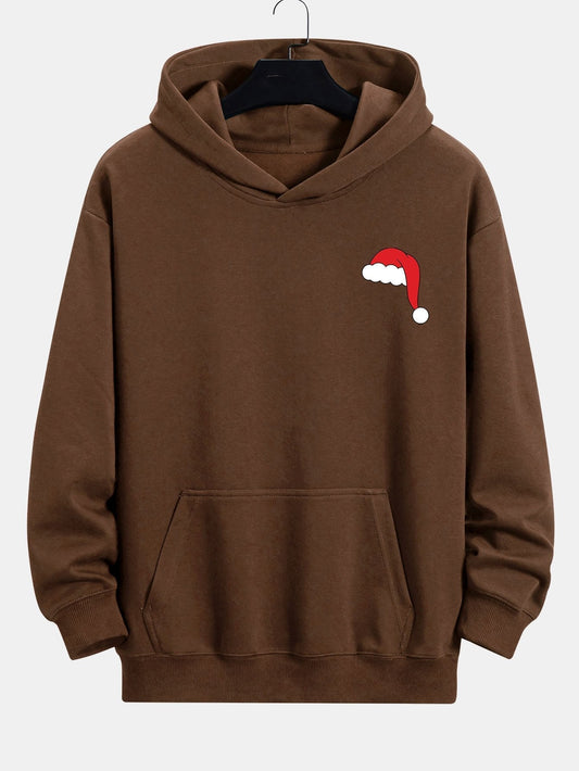 ALVARDE Santa Hat Staring Hoodie