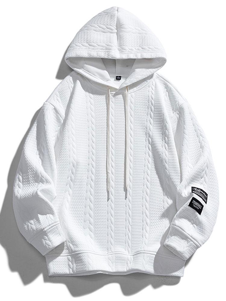 ALVARDE Wheat Jacquard Hoodie