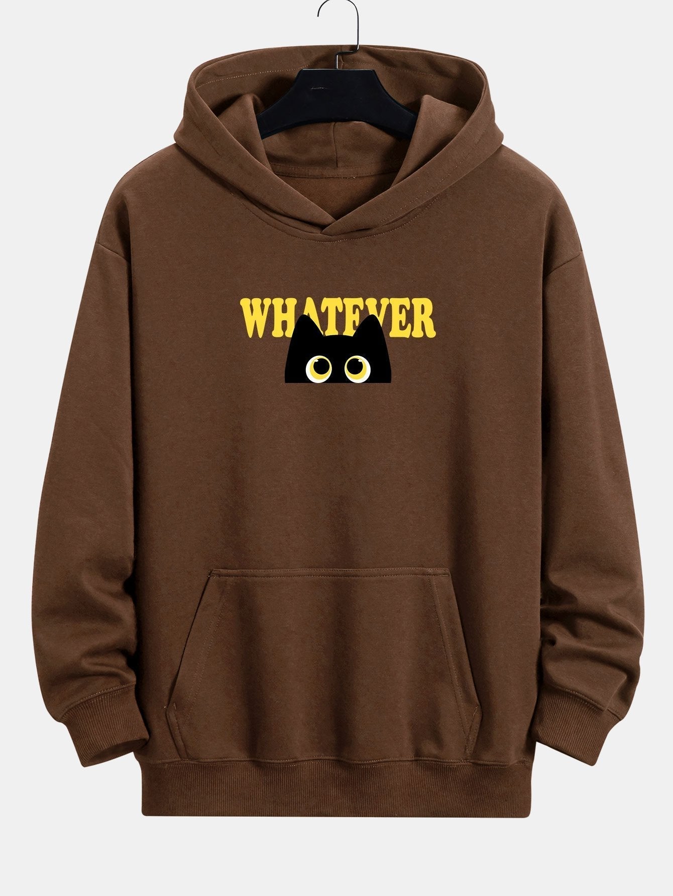 ALVARDE Whatever Black Cat Hoodie
