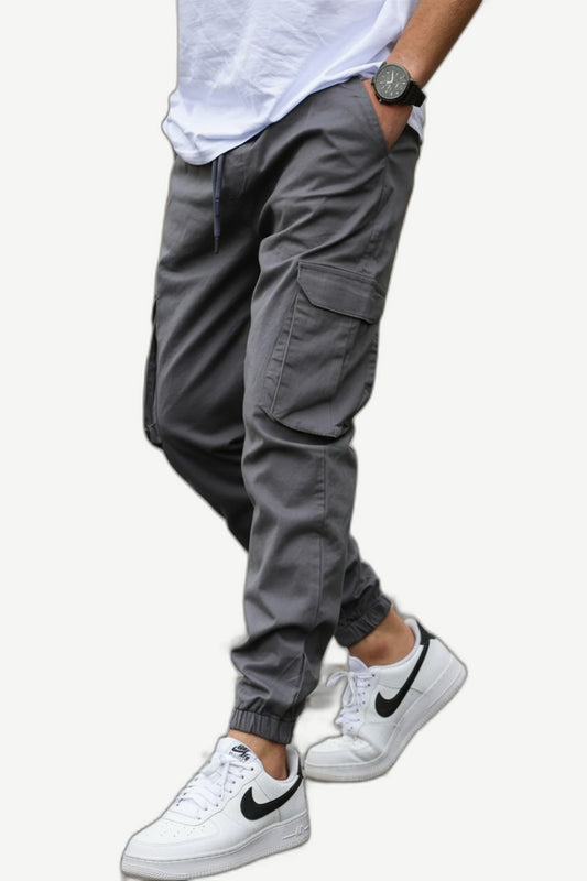 ALVARDE Jogger Gri Cargo Pantolon