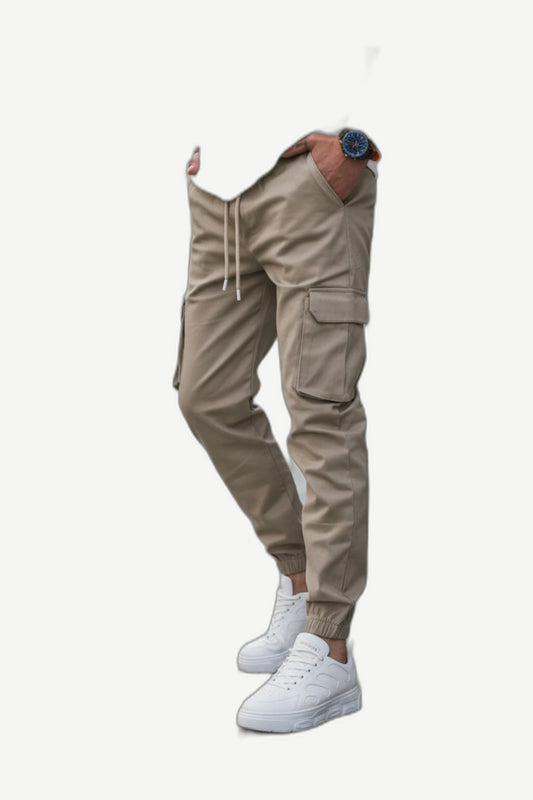 ALVARDE Jogger Bej Cargo Pantolon