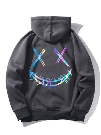 ALVARDE Gradient Smiley Hoodie