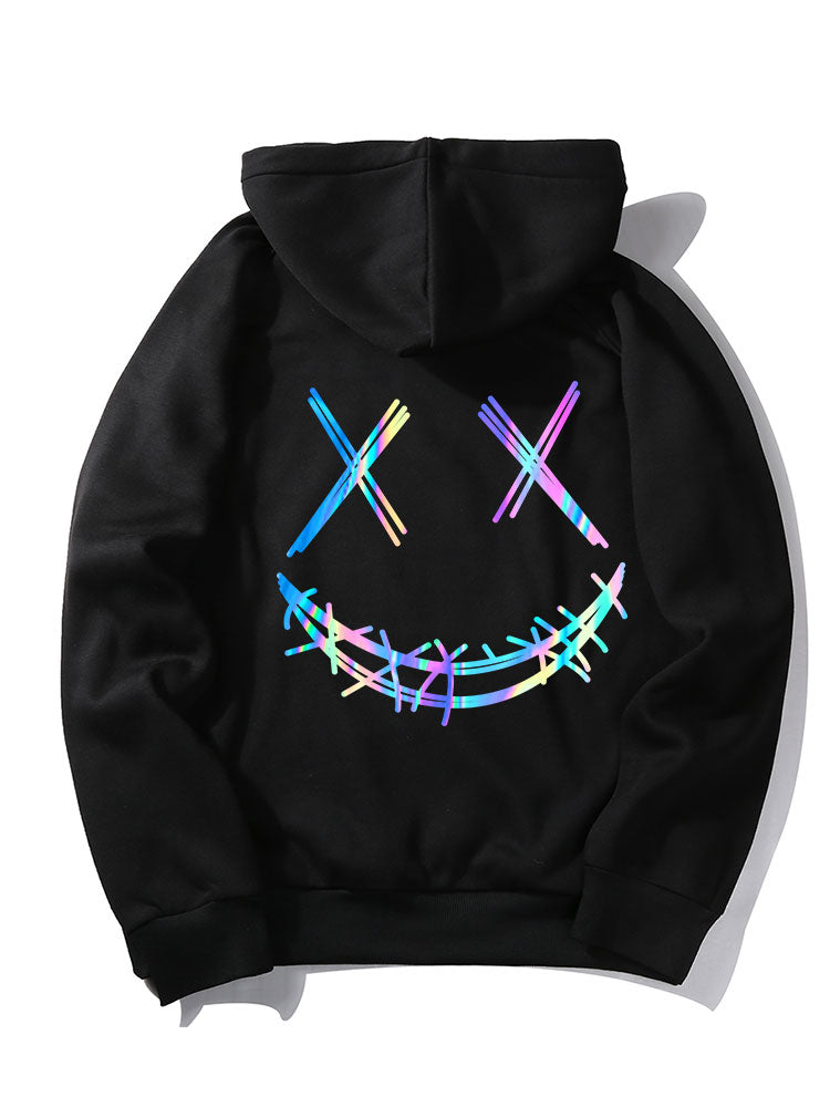 ALVARDE Gradient Smiley Hoodie